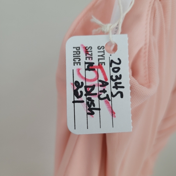 *sample 20345  Ashley & Justin Bridesmaid Dress in Blush Size 14 - Picture 8 of 10